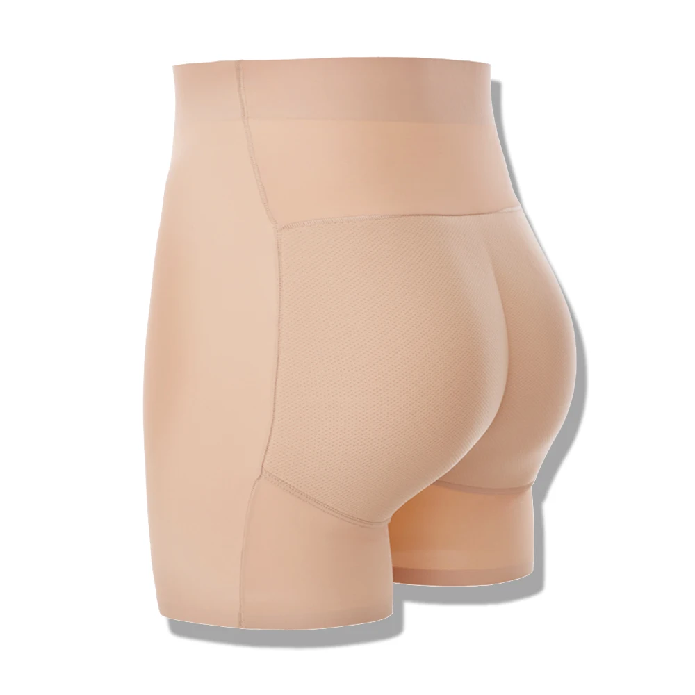 Beige ( padded ) Palicy пояса для женщин Push Up Butt Shaper стальными косточками попой Лифтер спандекс сексуальные трусы boyкороткие удобные поддельные попу нижнее белье - Цвет: Beige ( padded )