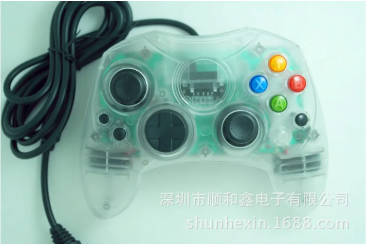 2021 Classic Wired Joypad Controller For Microsoft Original Xbox Controller For XBOX Gamepad Retro Joystick Controle Black 
