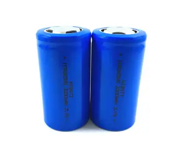 

10PCS ICR26500 3200MAH rechargeable lithium battery 3.7v C type 2
