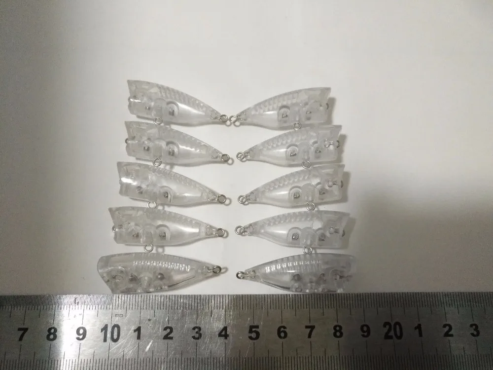 

10pcs Unpainted Popper Fishing Lure Bodies 1 1/2 Inch 1/10 oz Blank lure JSE234