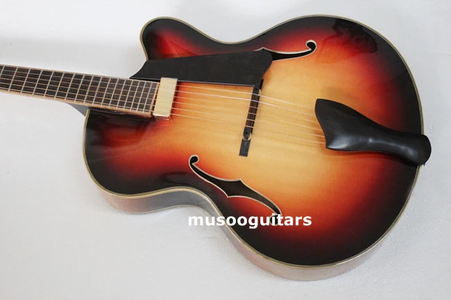 Musoo бренд 1" AAA-высеченный вручную Archtop гитара с корпусом