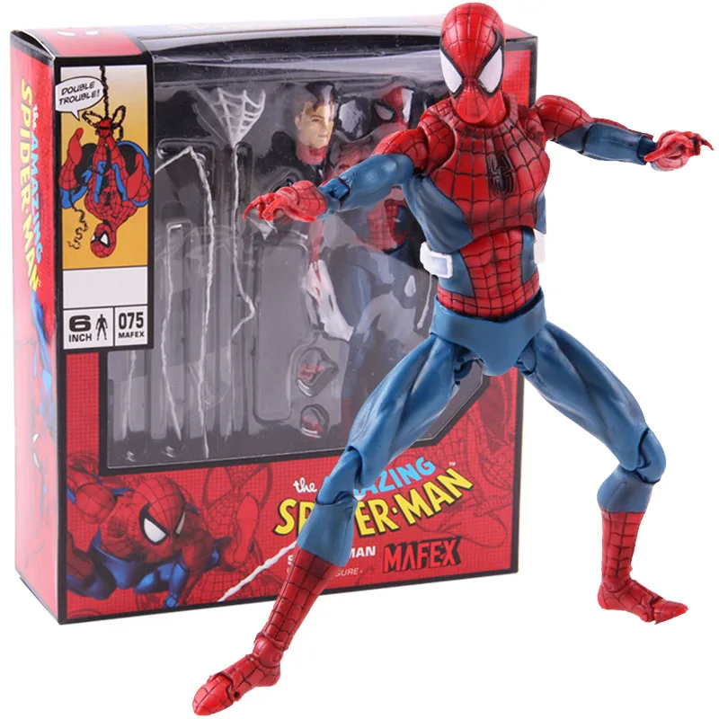 

The Avengers MAFEX No.075 Spiderman Amazing Spider Man PVC Action Figure Collectible Model Toy
