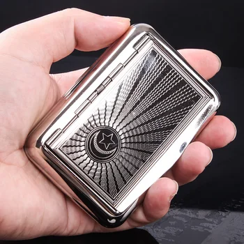 

New 1pcs tin with paper holder Metal Container classically elegant Pipe tobacco box Case portable Cigarette Hokder Humidor B971
