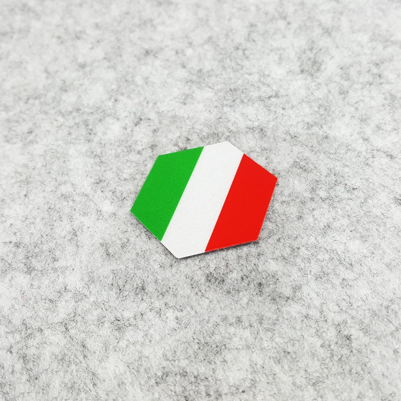 

3x Car Styling Vinyl Decals Italy National Flag Piaggio Motorcycle Sticker Tape Bumpers 4x3.5cm