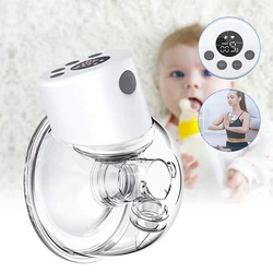 Tire lait électrique Portable, chargeur USB, extracteur de lait en Silicone LCD, pour allaitement des bébés 