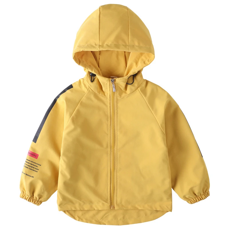 Весенне-осенняя куртка для мальчиков и девочек; Детское пальто; ветровка с капюшоном для малышей; детская верхняя одежда; одежда для малышей