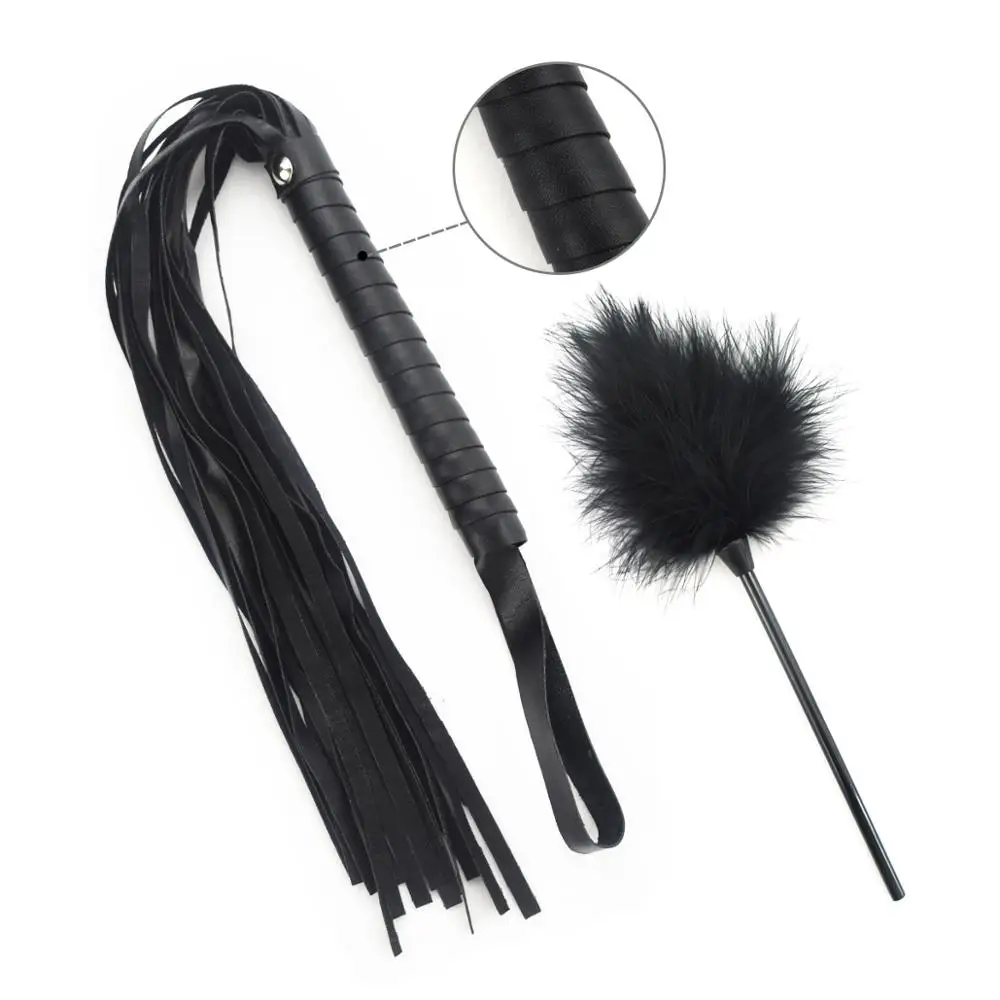 iKenmu Sexy Toy Adult Bondage Bed Punishment Leather Suit Alternative 13 Pieces Sm Set Adult Sexy Suit Plush Alternative Bundled