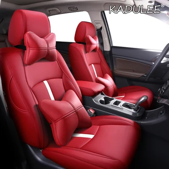 

KADULEE Custom Leather car seat cover For PEUGEOT 301 307 408 308 308s 508 3008 2008 4008 5008 seats cover cars protector