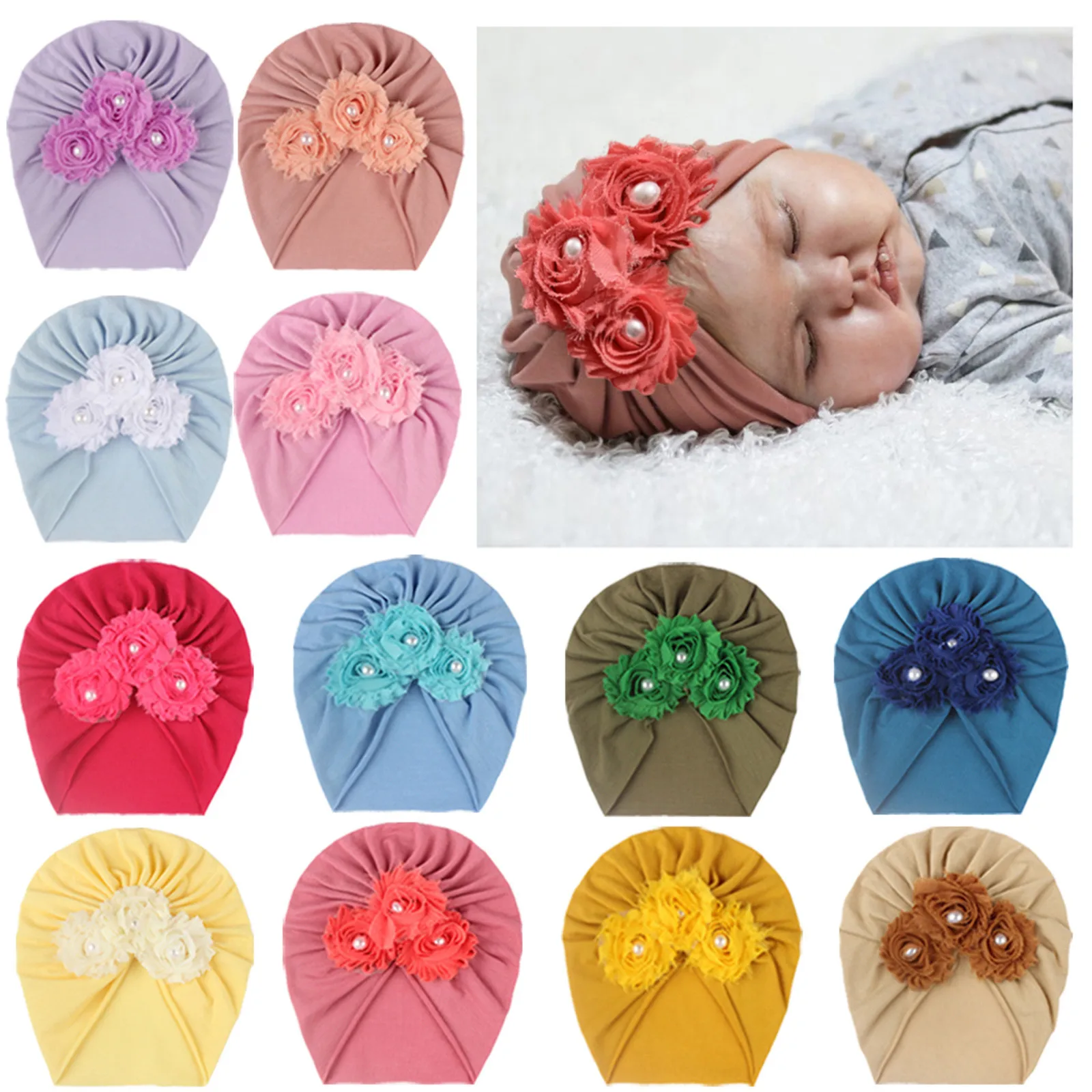 Малыши Дети девочки ragazzi copricapo moda creativa cappello anodato floreal berretto accessori carino | Детская одежда