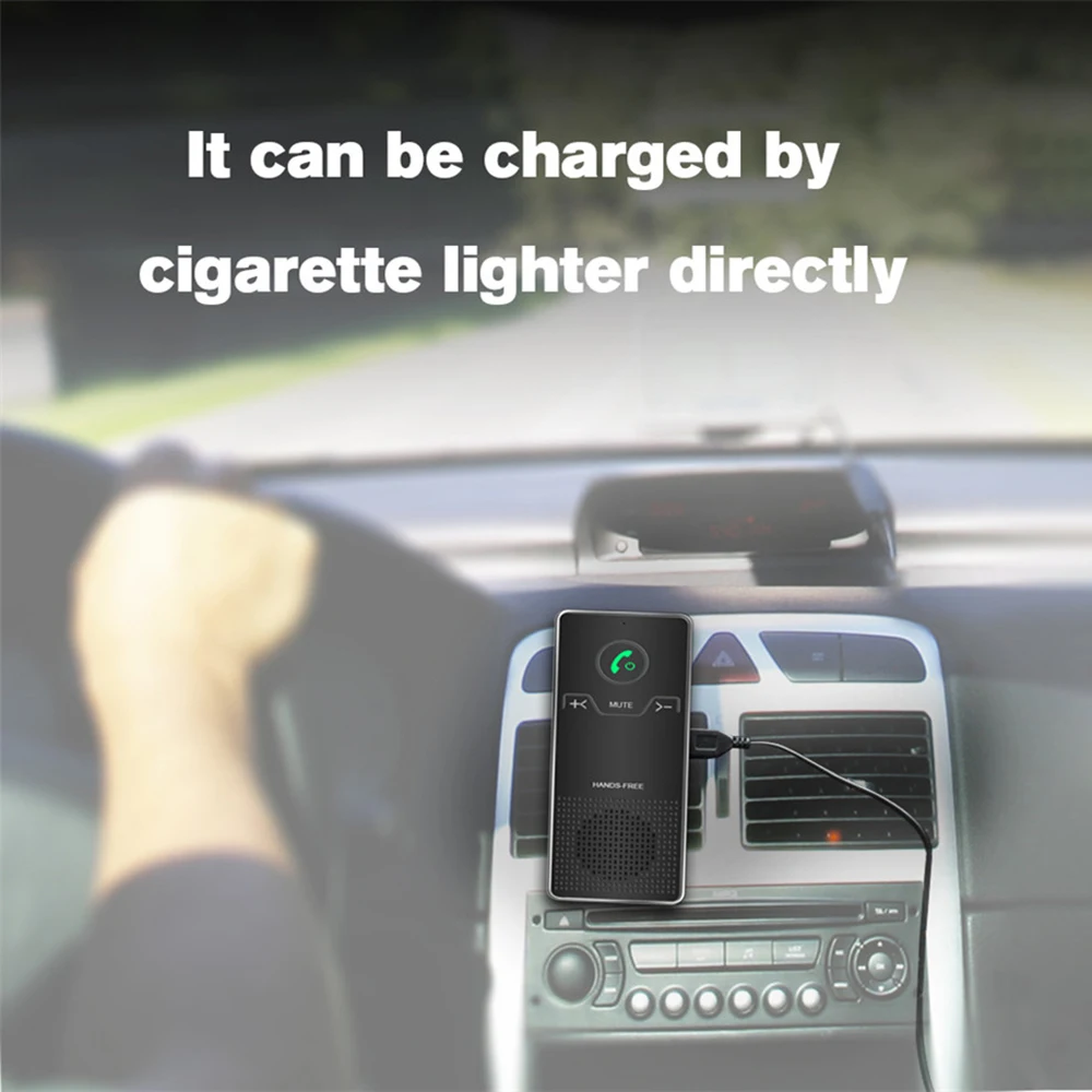Громкая связь Bluetooth 4,0 автомобильный комплект стерео Солнцезащитный козырек динамик авто беспроводной динамик телефон автомобильный комплект mp3-плеер с магнитом на вентиляционное отверстие зажим