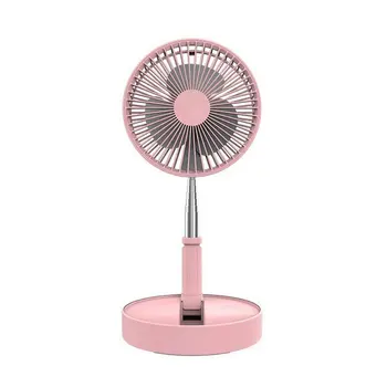 

Portable Mini Fan Led Handheld Fan Home Office Desk Speed Adjustable USB Rechargeable Fan Air Cooler Outdoor Travel