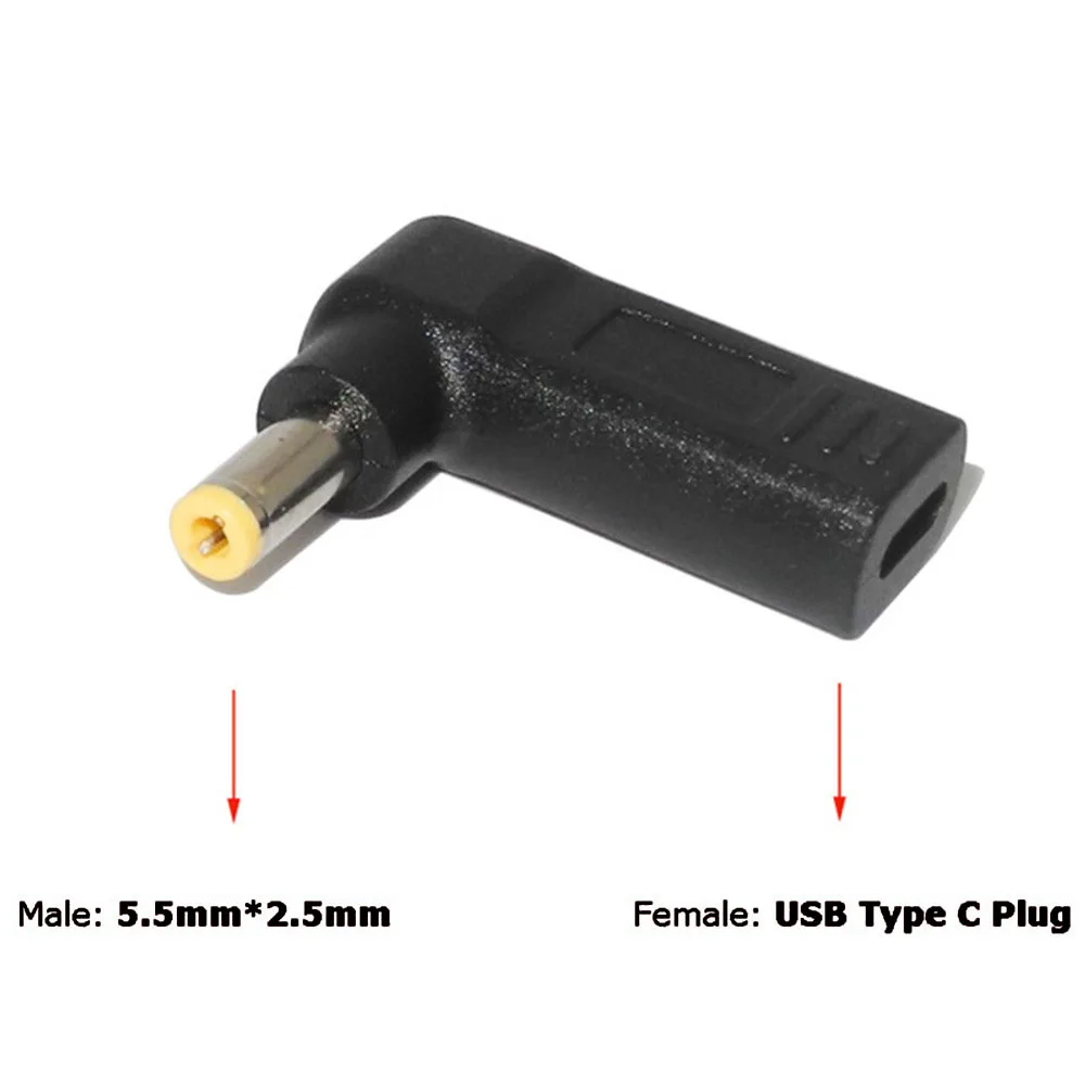 Для ThinkPad 20V адаптер для ноутбука usb type-C конвертер Гнездо крепления для 5,5*2,5 мм адаптер для ноутбука Разъем - Color: 5.5 2.5mm