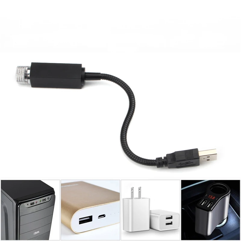 Автомобильный USB светодиодный проектор атмосферная крыша автомобиля Звездный ночной Светильник RGB Красочная Галактическая лампа Рождественский интерьерный декоративный светильник s