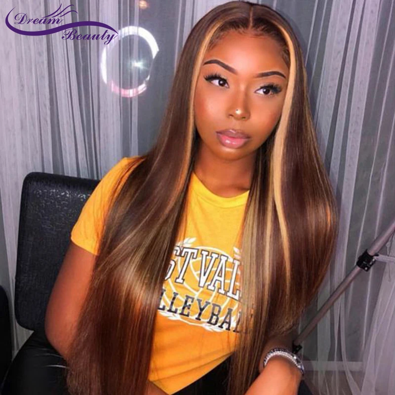 13x 6 Lace Front Wigs Highlight Straight Lace Frontal Wig Brazilian Remy Lace Front Human Hair Wig Pre Plucked Dream Beauty 2 13x 6 Lace Front Wigs Highlight Straight Lace Frontal Wig Brazilian Remy Lace Front Human Hair Wig Pre Plucked Dream Beauty 2