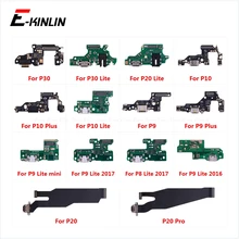 Usb зарядный порт док-станция разъем зарядное устройство для платы микрофон гибкий кабель для HuaWei P30 P20 Pro P10 P9 Plus Mini P8 Lite