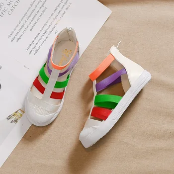 

Summer Girl's Sandals Korean-style Fashion Closed-toe Princess Shoes Soft Bottom Small Children's Sandals