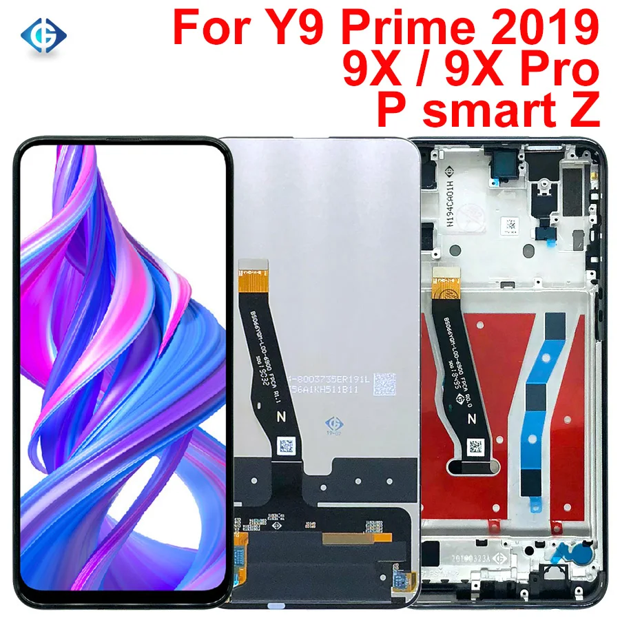 Для Huawei Y9 Prime 2019 Φ ЖК дисплей сенсорный экран STK LX1 LCD полный для HUAWEI Honor 9X P Smart Z