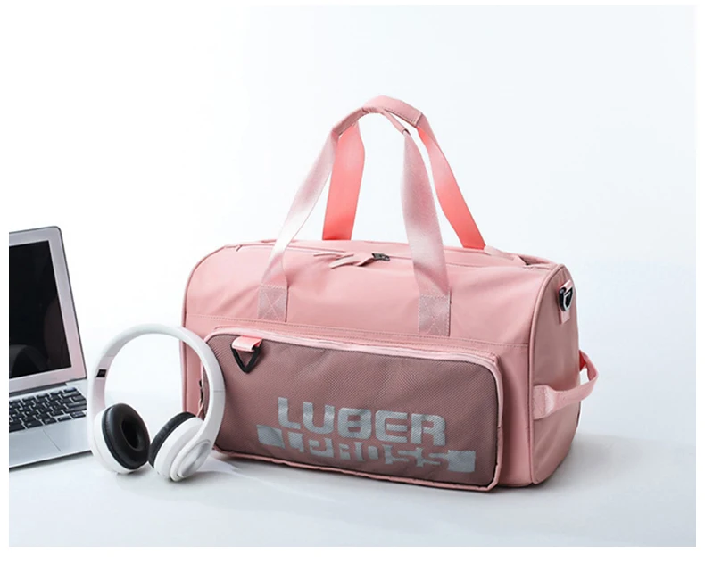 Fashion Gym Training Fitness Bag Women High Capacity Waterproof Travel Dry Wet Yoga Mat Bags Luggage Shoes Storage Shoulder Pack