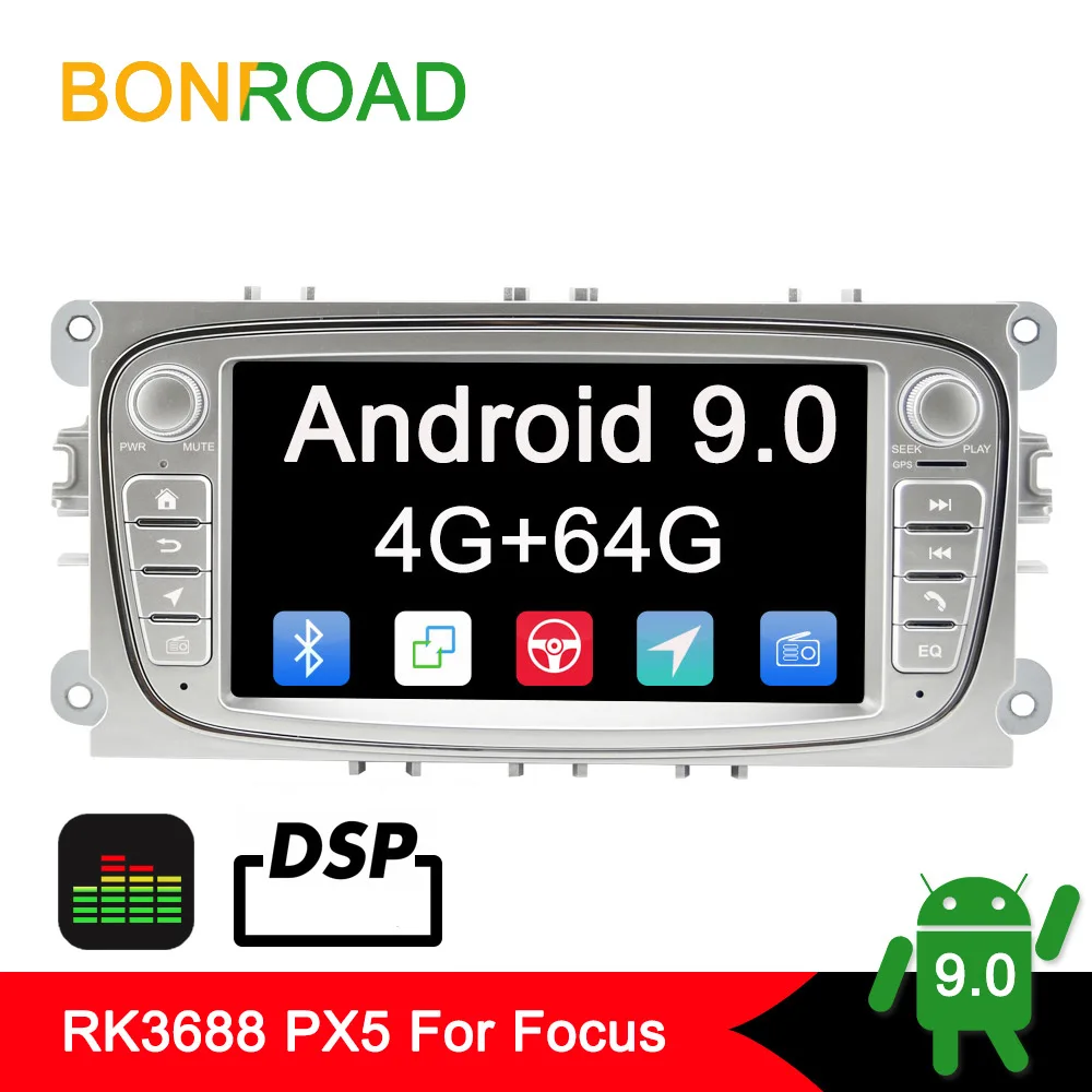 Bonroad 7 &quotAndroid автомобильный мультимедийный плеер стерео приемник для FORD/Mondeo/S MAX/C
