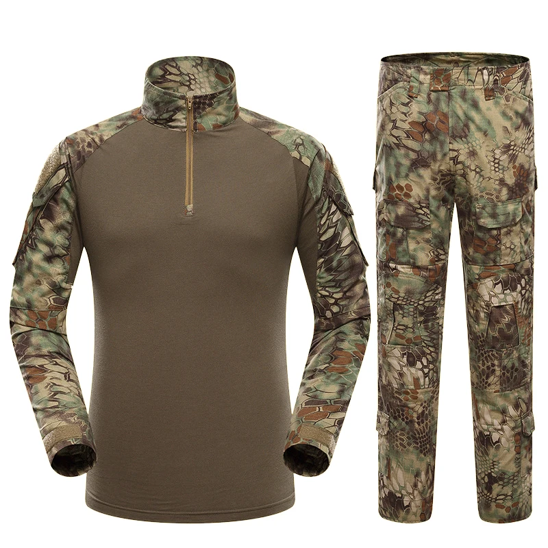 Черная Военная Униформа США рубашка брюки Тактический Боевой страйкбол Охота Одежда Камуфляж BDU