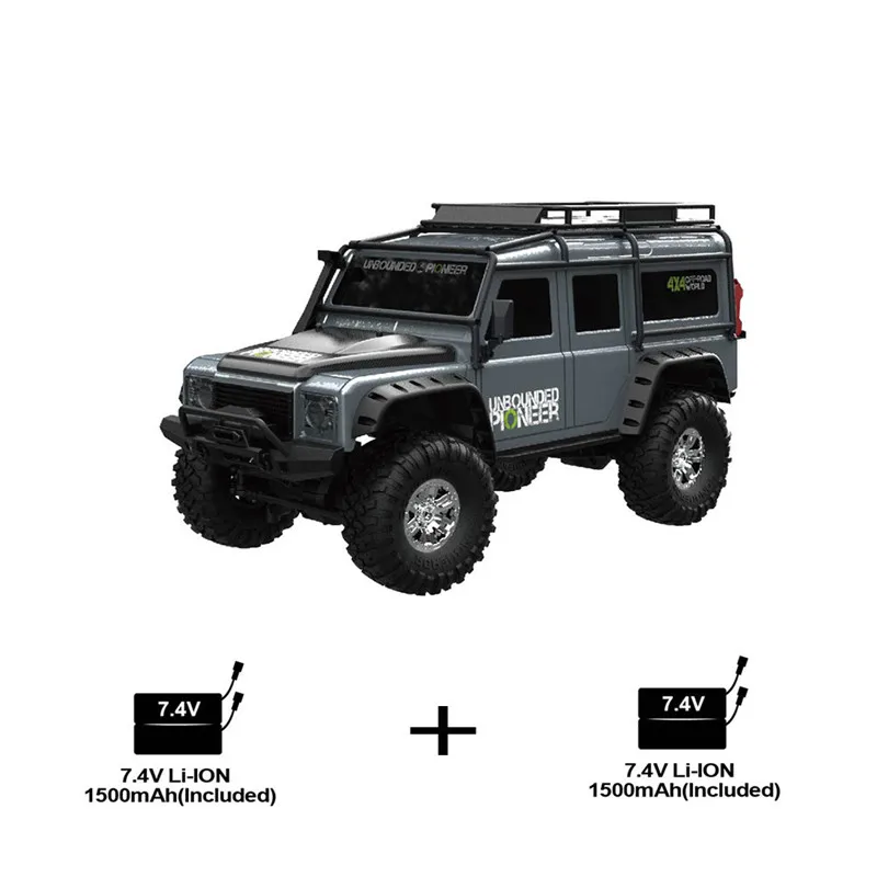

ZP1001 1/10 2.4G 4WD Rc Car 2 Battery Toys Proportional Control Retro Vehicle W/ LED Light RTR Model Remote Control Kid Toys