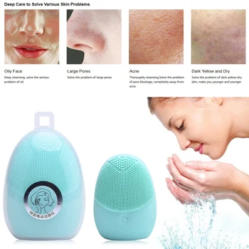 

Recommend Silicone Electric Cleaning Brush Soft Clean Pores Firming Skin Double-sided Cleansing Instrument