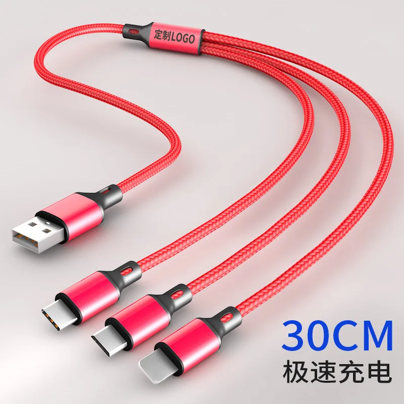 3 в 1 кабель зарядного устройства для iPhone Xs Max XR X 10 8 7 6 s 6s Plus Micro usb type C для samsung huawei Xiaomi OnePlus зарядные кабели