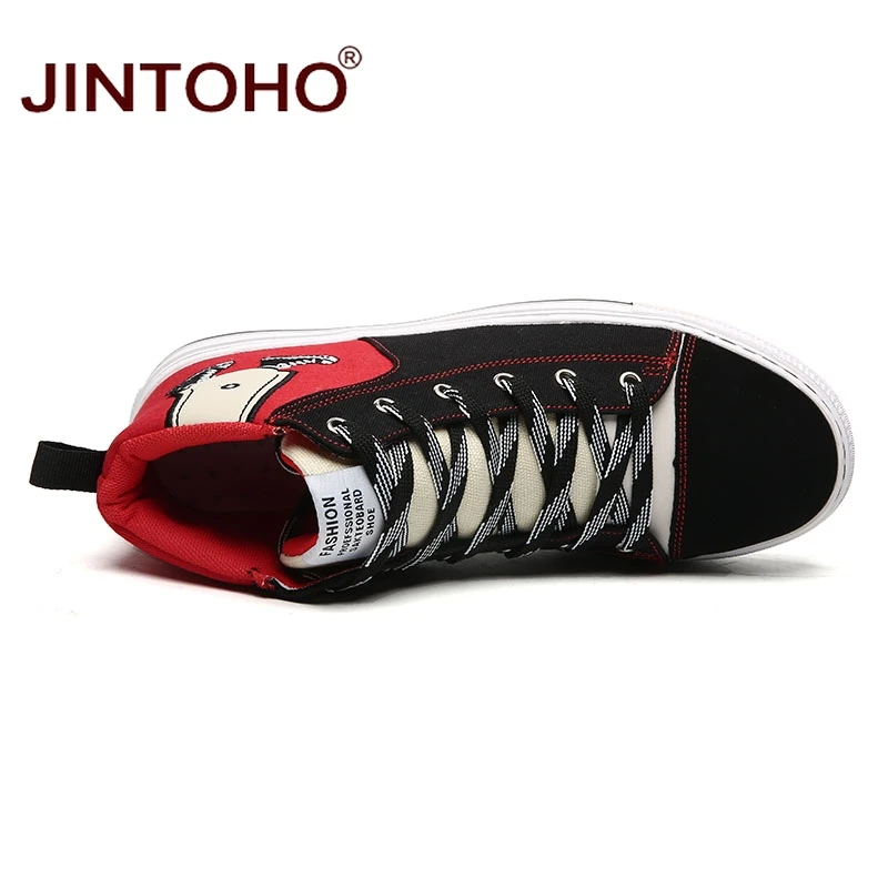 JINTOHO/модные зимние кроссовки унисекс; повседневные зимние ботинки унисекс; модные мужские ботиночки; Зимняя мужская обувь; дешевые парусиновые туфли