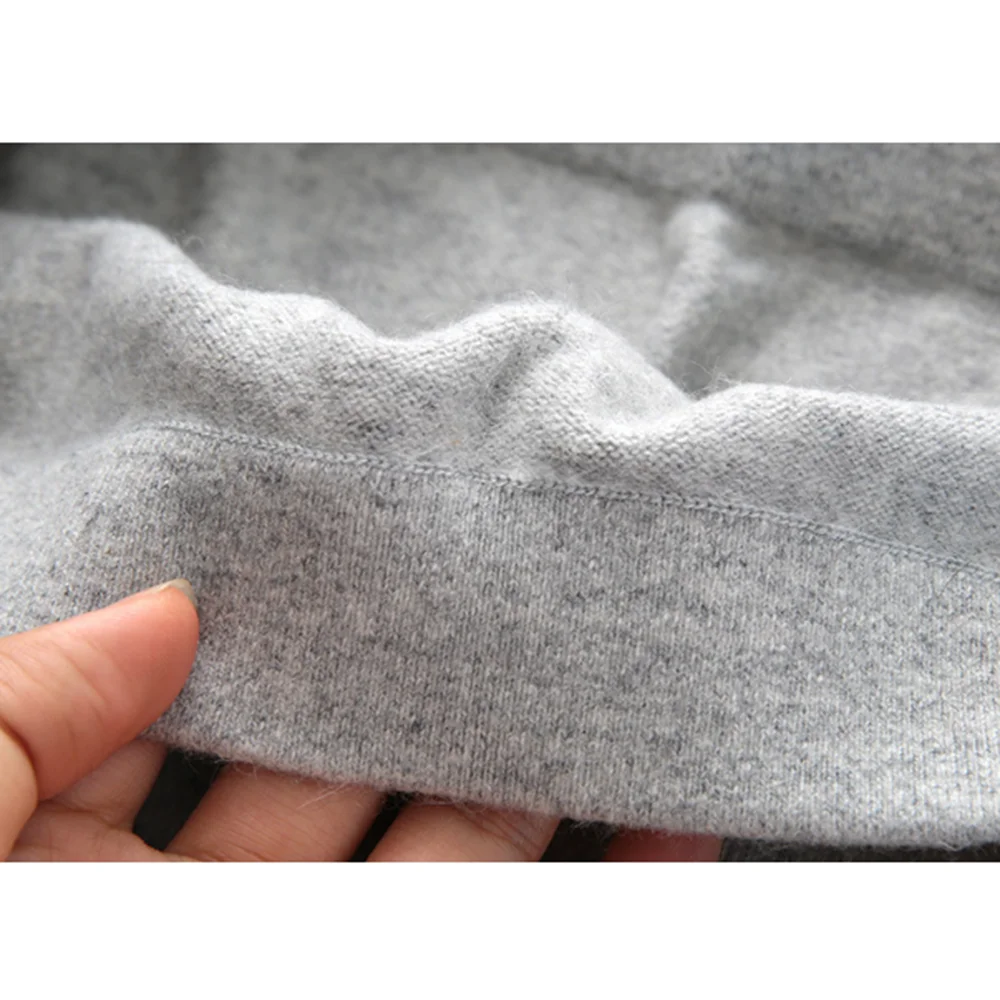 97% Cashmere Mannen Vrouwen Thermische Ondergoed Basislaag Donkergrijs