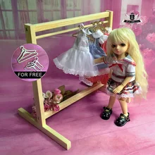 

1/4 1/6 BJD Clothes stand MSD YOSD Wood Hanger Racks Furniture Supper Dollfie EID DIM MID DK LUTS SOOM DOD AOD DZ AF Dollmore