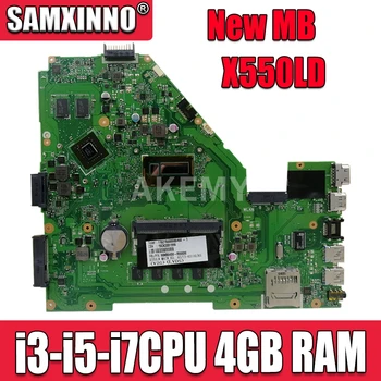 

Akemy X550LD Laptop motherboard for ASUS X550L X550LD X550LC X550LN X550LB original mainboard 4G-RAM i3 i5 i7 2G graphics card