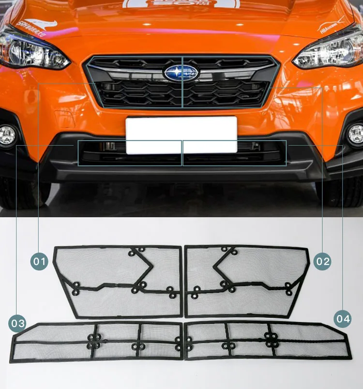 Tanie Samochód przedni Grill sieć na owady owad przesiewowe siatki dla Subaru xv
