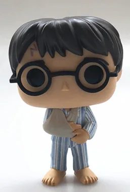 Funko pop Гарри Поттер Гермиона Снейп Невиль Рон Добби Луна Джордж Альбус Виниловая фигурка Коллекционная модель игрушки - Цвет: Серый