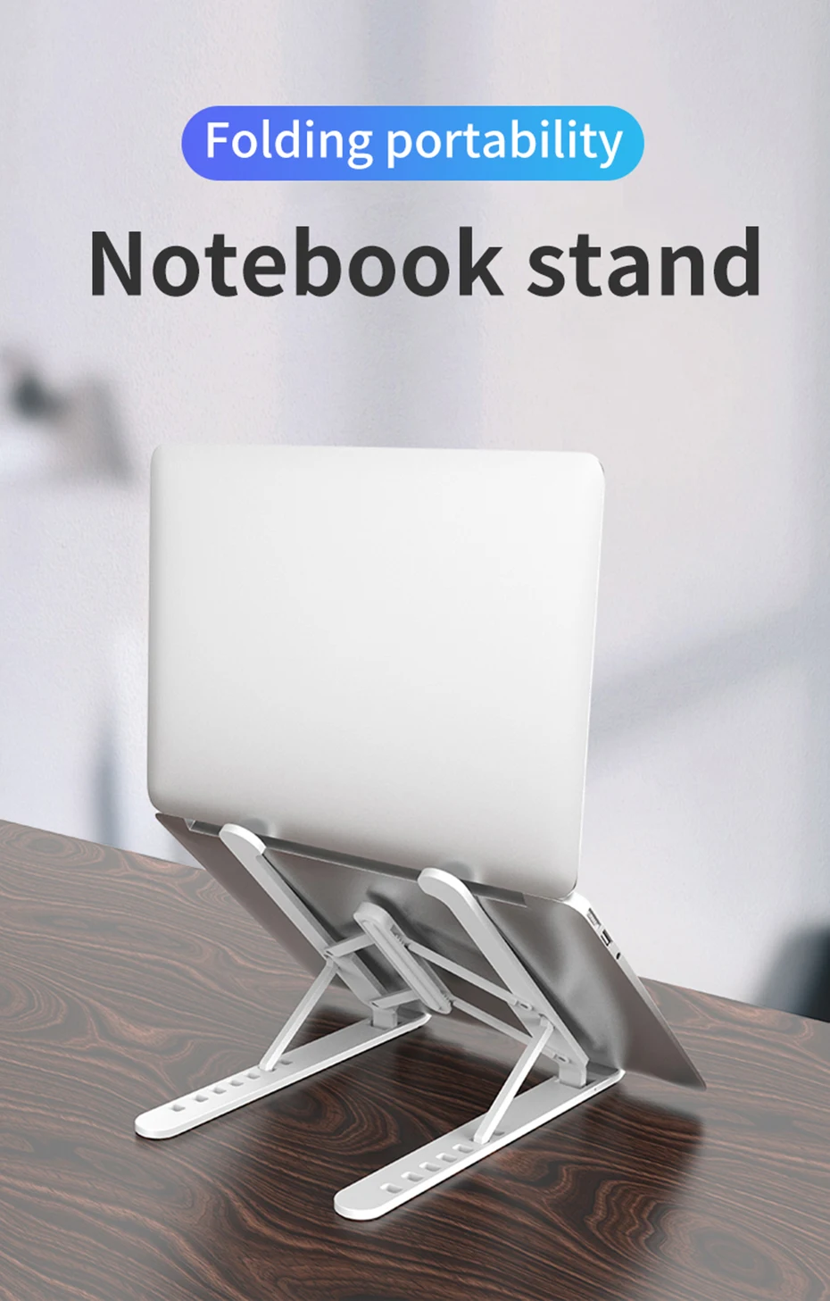 Folding Laptop Stand with Adjustable Angle