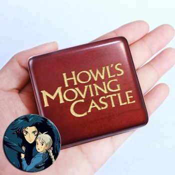 

Handmade Wooden Merry Go Round of Life Music Box Howl's moving castle Birthday Gift For Christmas Valentine's day special gifts