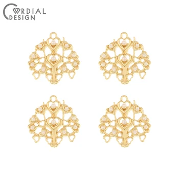 

Cordial Design 100Pcs 20*20MM Jewelry Accessories/Hand Made/Imitation Pearl/Charms/Heart Shape/Earring Findings/DIY Pendant