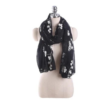

8Pcs/set Fame style Scarves Women Embroidered Scarf Summer Travel Sunscreen Beach Shawl Scarf Hijab Stoles Dropshipping