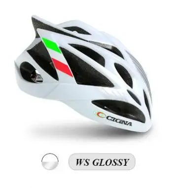 CIGNA сумка для велоспорта mtb y bicicleta de carretera casco sшипер ligero moldeado integrado para hombres y mujeres cascos - Цвет: WS GLOSSY