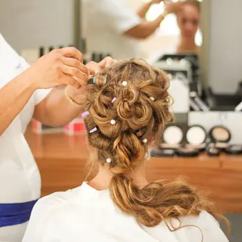 

1 Set of Professional Cylinder Plastic Curling DIY Curling Styling Tool for Lady Girl