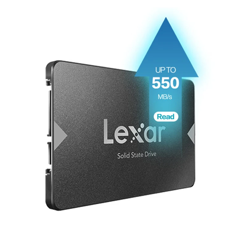 SSD Lexar NS100 128 ГБ 256 ГБ 512 ГБ Внутренний твердотельный диск SATA III 2,5 дюйма для ноутбука