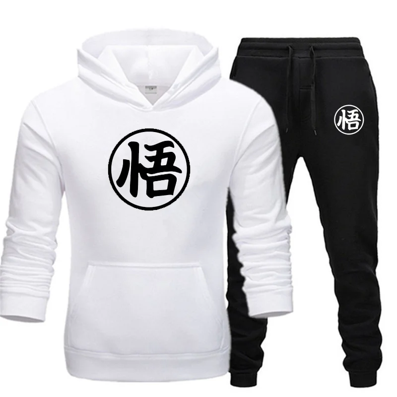 

2020 men's hoodie brand autumn and winter hot sale men's suit hoodie + pants two-piece casual sportswear men's sweatshirt