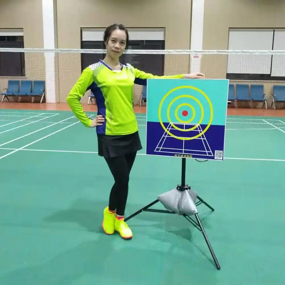 Professional Badminton Ball Precision Training Target Elastic Plate Board Rack Support Height
