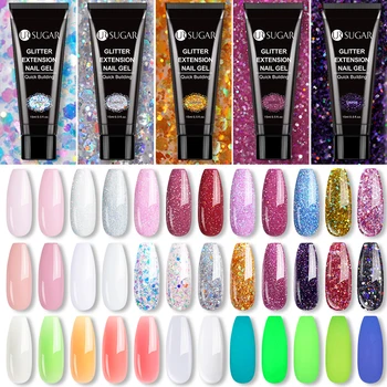 

UR SUGAR 30g/15g Color Poly Polish Gel Finger Extension Fast Building Gel UV Hard Builder Polish Nail Gel Need Base&Top