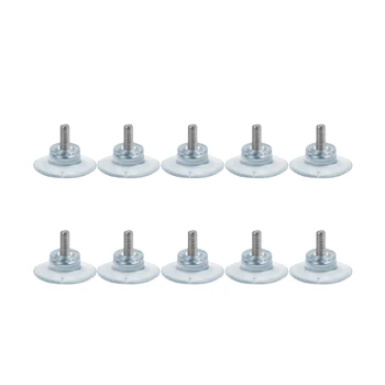 

10 Pcs Rubber Strong Suction Cup Replacements for Glass Table Tops with M6 Screw