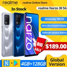 realme Narzo 30 5G Premiere Global Version 4GB 128GB 48MP Triple Nightscape Camera 90Hz Display Dimensity700 5000mAh Battery NFC