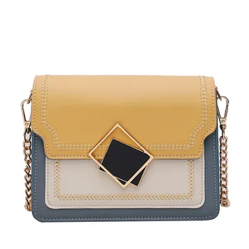 

Fashion Shoulder Bags Messenger Flap High Capacity Chains Strap Synthetic Leather Female Crossbody Bags Casual Women's Handbags