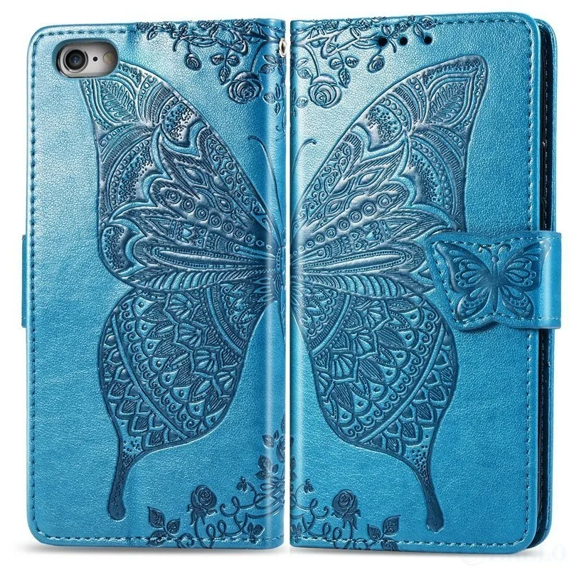 Butterfly Embossing Leather Flip Case For RedMi 6 Pro 6A 5 7 7A 8 8A GO K20 Wallet PU Cover For RedMi Note 8 8T 7 6 5 Cases Bags best flip cover for xiaomi Cases For Xiaomi