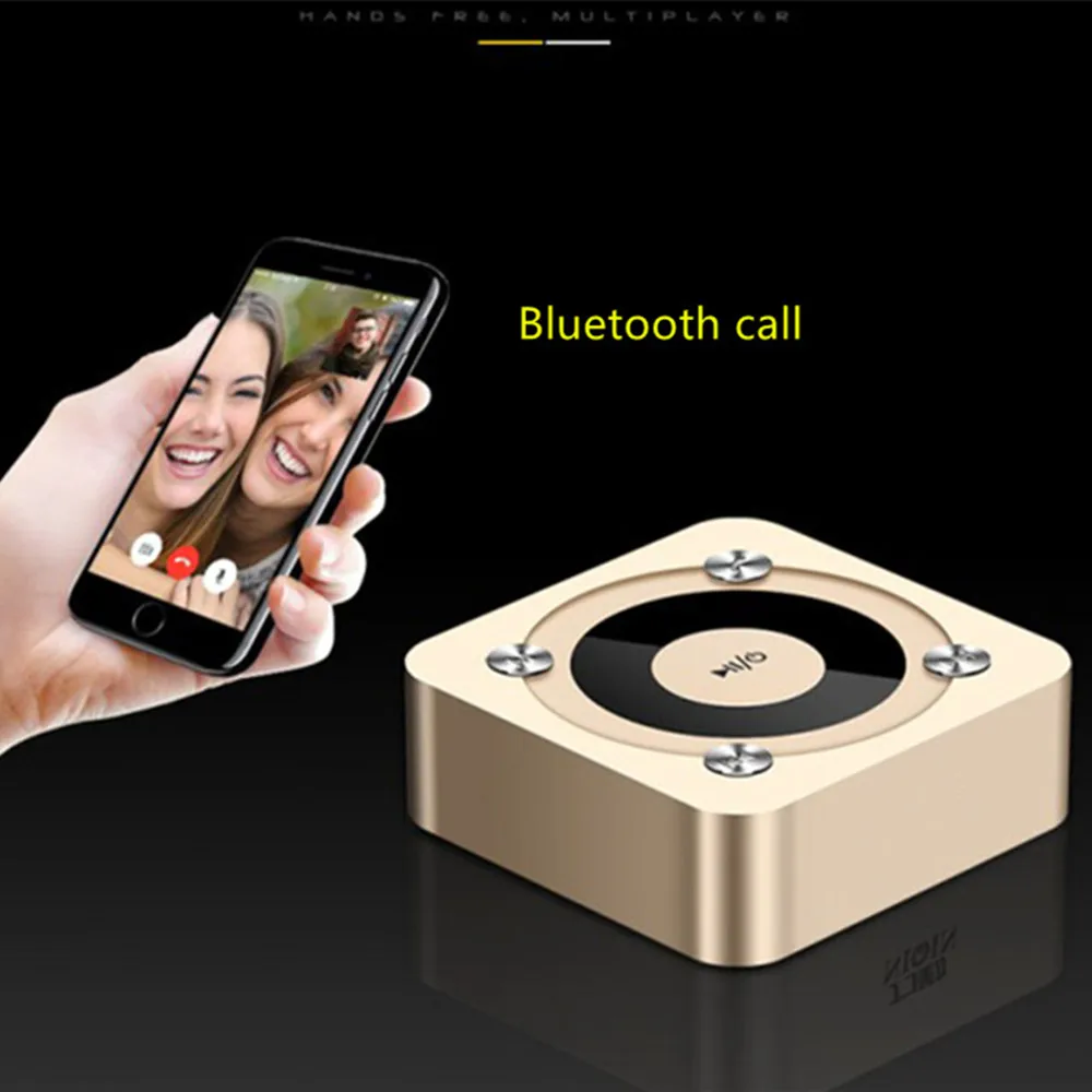 Мини Колонка Bluetooth портативная беспроводная мини колонка с картой TF mp3 плеером