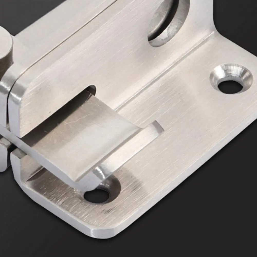 Door Hasps Stainless Steel Security Wooden Door Durable Buckle Lock Left Right Open Lock Hardware Furniture Accessories door latch sliding door latch door lock latch