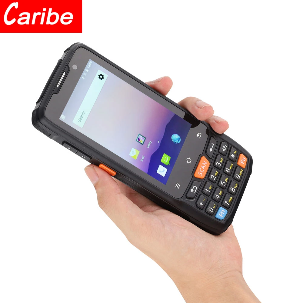 CARIBE PDA 2D Handheld Terminal Laser Barcode Scanner  Rugged Phone with RFID Reader network scanner